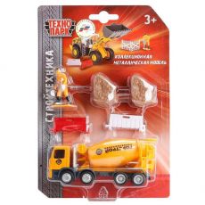 Игровой набор ТЕХНОПАРК Стройтехника, набор машинок [u1408a-1]