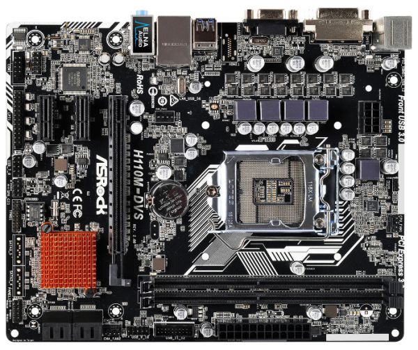 Материнская плата ASRock H110M-DVS R2.0