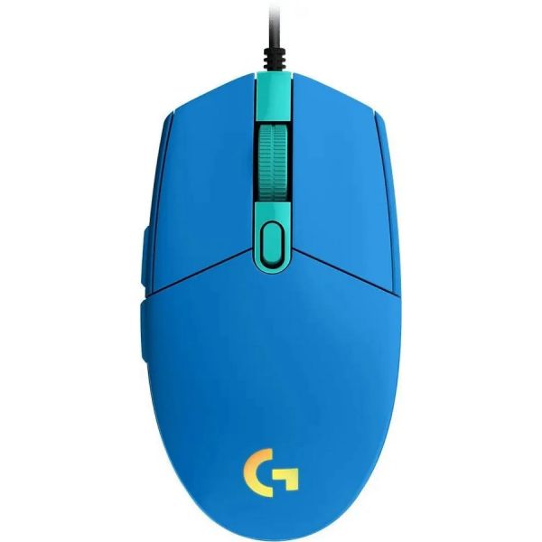 Мышь Logitech G203 оптическая, проводная, USB, синий [910-005798]