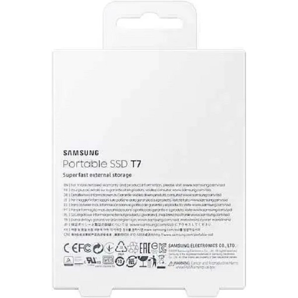 Внешний жесткий диск Samsung T7 [MU-PC1T0H/WW], 1 Тб, SSD 1,8 