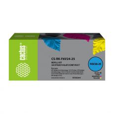 Заправочный набор Cactus CS-RK-F6V24-25 для HP DJ Ink Adv 1115, 2135, 3635, 3835, 4535 30 мл многоцветный